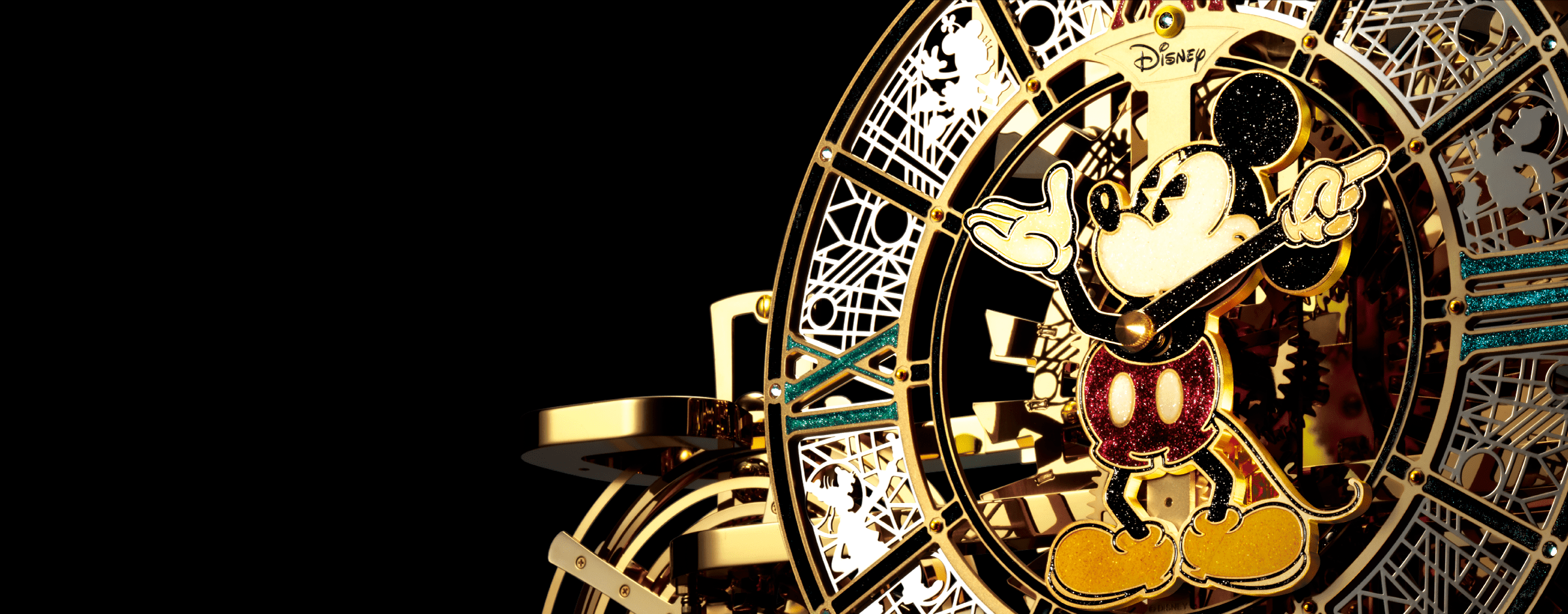 ディズニー機械式置き時計