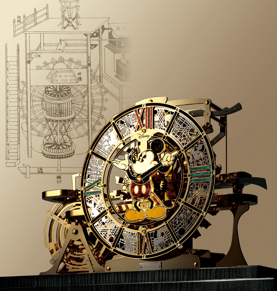 ディズニー機械式置き時計