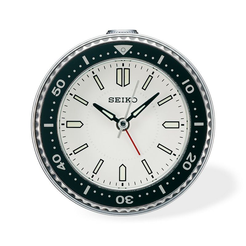 SEIKO セイコークロック 掛け時計 銀色メタリック 直径35.0x5